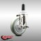 Service Caster 5 Inch 316SS Gray Polyurethane Swivel 1 Inch Expanding Stem Caster Brake SCC-SS316EX20S514-PPUB-TLB-1 - alternate 3